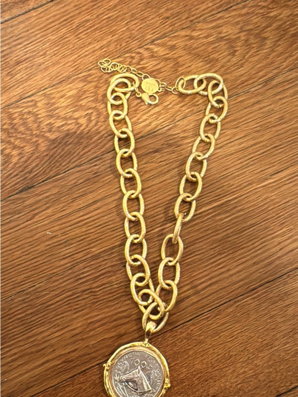 Susan Shaw Horse Coin Necklace